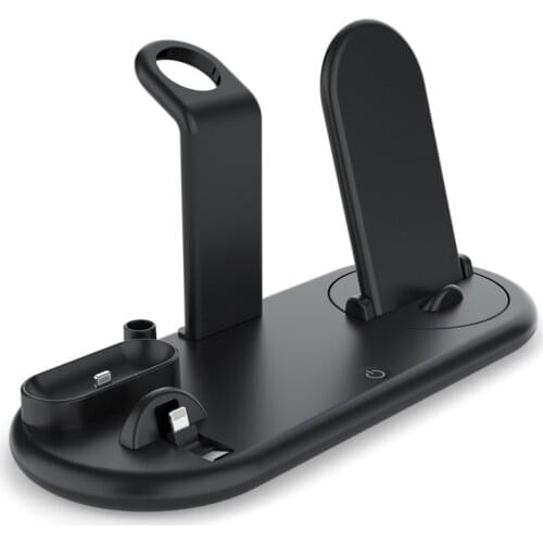 7 in 1 Wireless Chargers For iPhone Apple Watch Samsung Fast Charging Dock Station Phone Chargerбеспроводная зарядка под стол