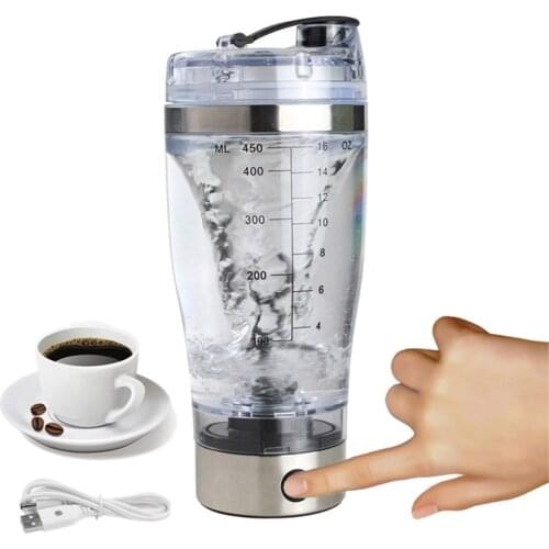 Blender Best Sell 450Ml Electric Protein Shaker Usb Shaker Bottles Milk Coffee Water Bottle Movement Vortex Tornado Smart Mixer