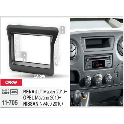 CARAV 11-705 double din dash kit audio car stereo radio install dash kit for NISSAN NV 400 2010+ for OPEL Movano for RENAULT