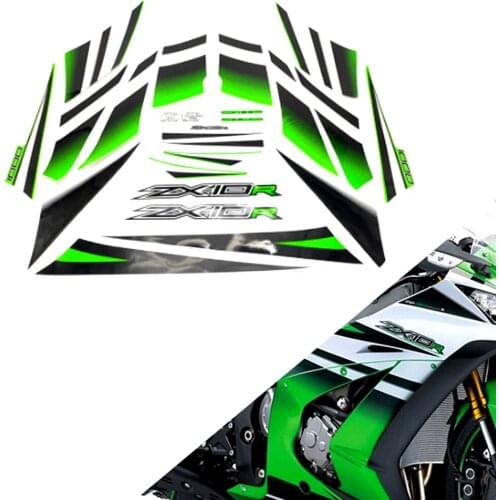 For Kawasaki Ninja ZX10R ZX 10R 2015 Sticker Decal Full Kit High Quality Motorcycle Guard 30th Racing Decorative Guard