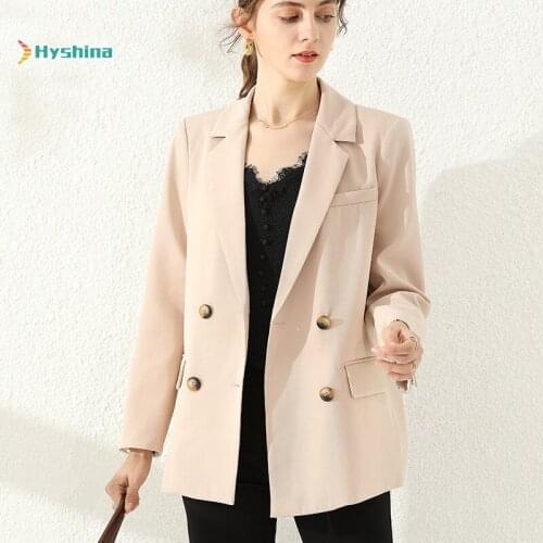 No Ironing Anti Wrinkle Double Breasted Suit Jacket Casual Blazer New Simple Style Coat