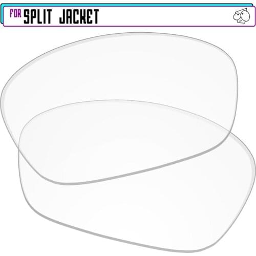 EZReplace Polarized Replacement Lenses for - Oakley Split Jacket Sunglasses - HD Clear