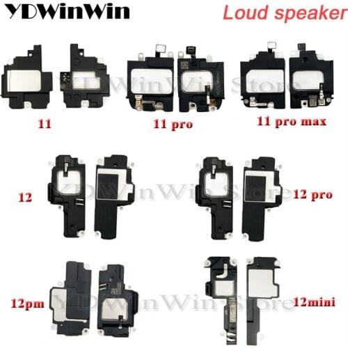 Loud Speaker Sound Buzzer Flex Cable For iPhone 11 12 Pro Max Mini Bottom Ringer Ribbon Replacement Parts