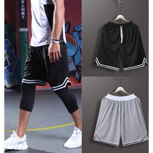 Short Basketball For Men , Quick Dry Gym Workout Basketball Shorts Male Soccer Exercise Running Sport Shorts Free Custom Number