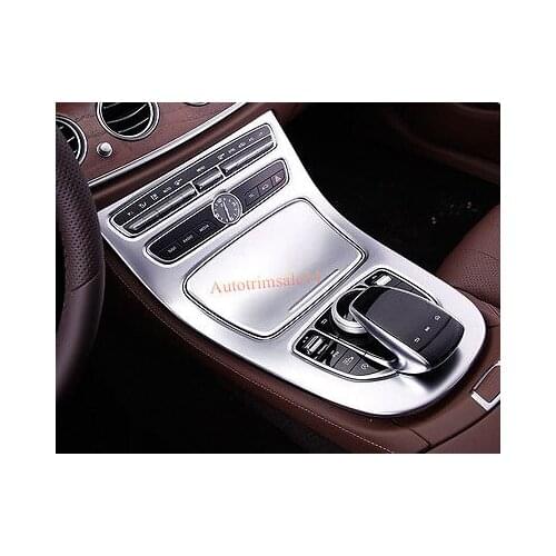 Matte Gear Box Panel Frame Cover Trim For Mercedes Benz E-Class W213 2016 2017