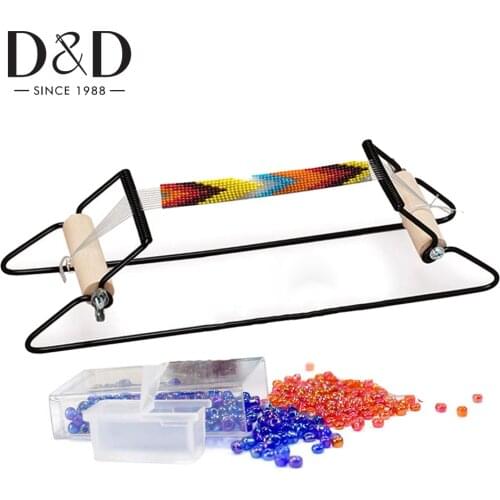 Stainless Steel Bead Loom Kit for Bracelets DIY Weaving Loom for Make Jewelry Necklace Knitting Machine Educational Toys