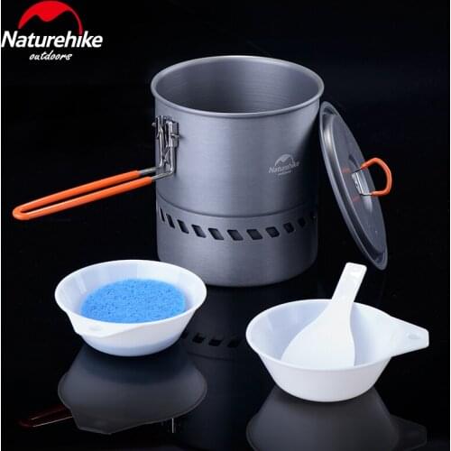 Naturehike 2-3 Person Non-stick Picnic Pot And Pan Camping Pot Outdoor Folding Cookware NH15T216-G