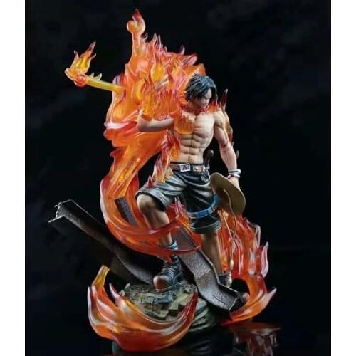 Portgas D Ace Figure GK Statue The Top War Huge Model Toys