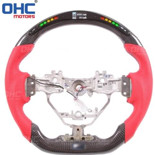 100% Real Carbon Fiber LED Display Steering Wheel compatible for IS NX RC ISF GSF RCF IS200 IS300