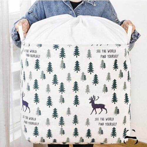 Foldable Laundry Basket Moisture-Proof Collapsible Laundry Basket with Bunches Large Capacity Laundry Bag Organizers Storage