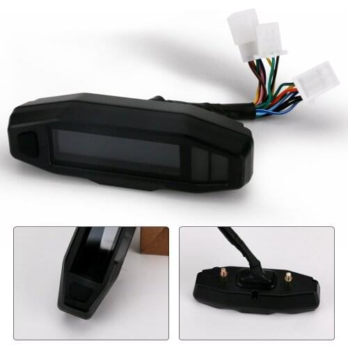 LED 12000RPM 6 Gear Universal Motorcycle LCD Digital Speedometer Backlight Motorcycle Odometer For1, 2,4 Cylinders Meter