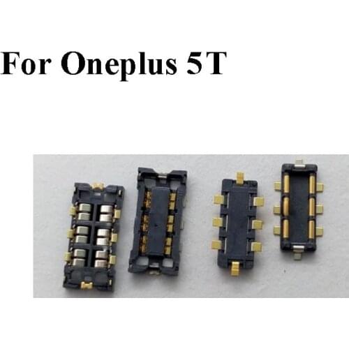 2PCS Inner FPC Connector Battery Holder Clip Contact For oneplus 5T 5 T logic on motherboard mainboard flex cable For oneplus5T