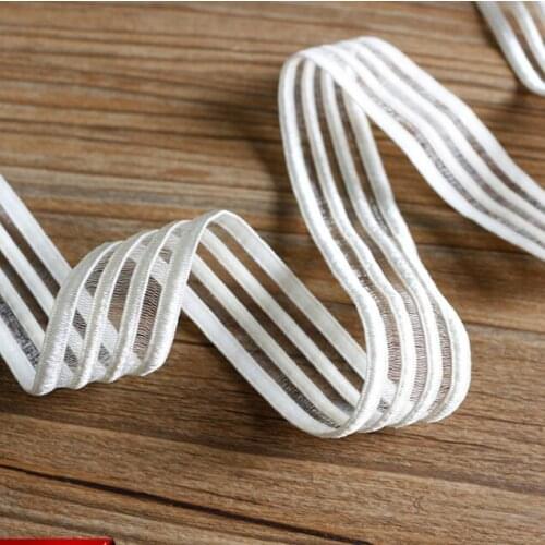 3 Meters High Quality Elastic Lace Trim Lace Ribbon For Sewing Crafts Leggings Decoration Lace Handmade Accessories DIY