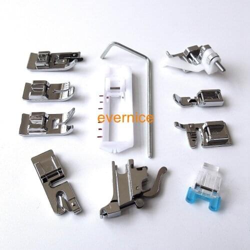 11 High shank Foot Set For Baby Lock ESG ESE Janome 1600P Viking 2760 Pfaff 1200