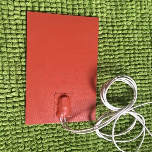 12v 6cmx22cm 90w avec thermostat a 80C Universal Flexible Silicone Heater Pad/Element Engine Oil Pan Heater Industrial car