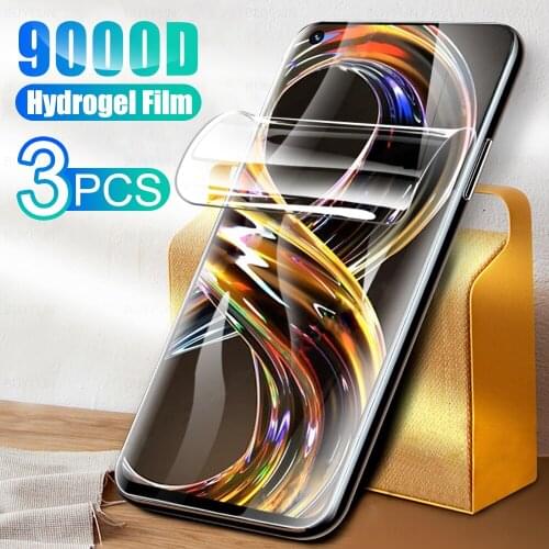 3Pcs HD Full Cover Soft Hydrogel Film For Realme 8i Screen Protection For Realmy Realmi Realme8i 6.59 inch Protector Not Glass