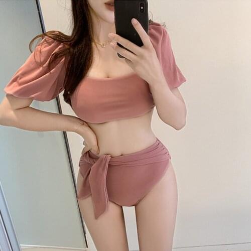 Ruffle High Waist Bikini 2021 Swimwear Women Swimsuit Push Up Bikinis Women Biquini Print Swimsuit Female Beachwear Bathing Suit