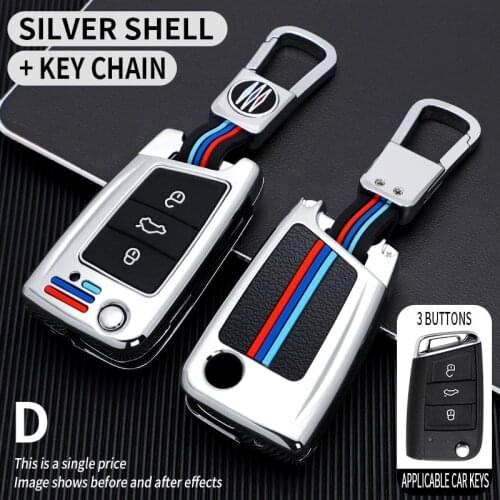 Car Key Case Cover For Volkswagen VW Golf 7 gti mk7 r Touran Skoda Octavia 3 Superb Karoq Kodiaq Seat Leon mk3 Ateca Accessories