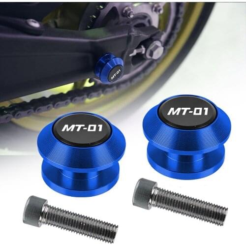 For YAMAHA MT01 MT-01 MT 01 2004 2005 2006 2007 2008 2009 Parts Motorcycle 6MM CNC Aluminum Swingarm Spools Stand Screws Slider