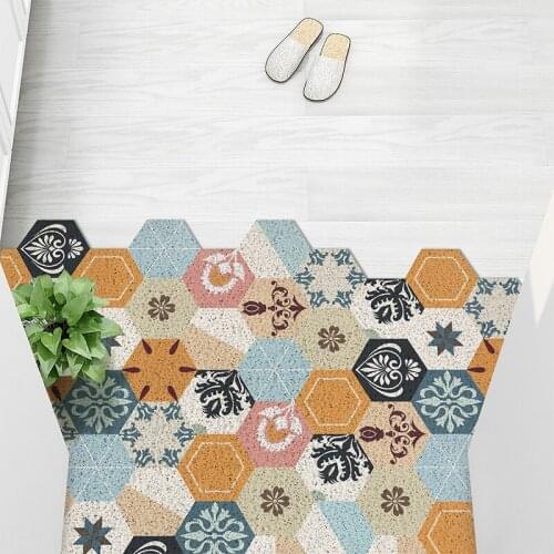 Living Room Door Mat Carpet Bedroom Bathroom Hallway PVC Kitchen Door Mats Anti-slip Dustproof Can Be Cut DIY Custom Mats Carpet