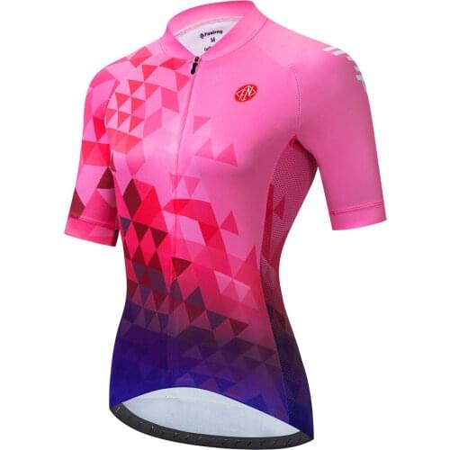 Womens Cycling Jersey 2021 Pro Team Bike Jersey Anti-UV Bicycle Shirt mtb Tops Racing Sport Cycling Wear Uniform Biking Jersey