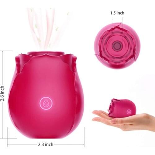 G Rose Shape Vagina Sucking Vibrator Intimate Good Nipple Sucker Oral Licking Clitoris Stimulation Powerful Sex Toys for Women