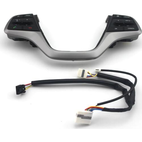 For Hyundai Elantra 1.6l Car Bluetooth Button Control Volume channel Phone Cruise Control Steering Wheel Buttons Switch Black