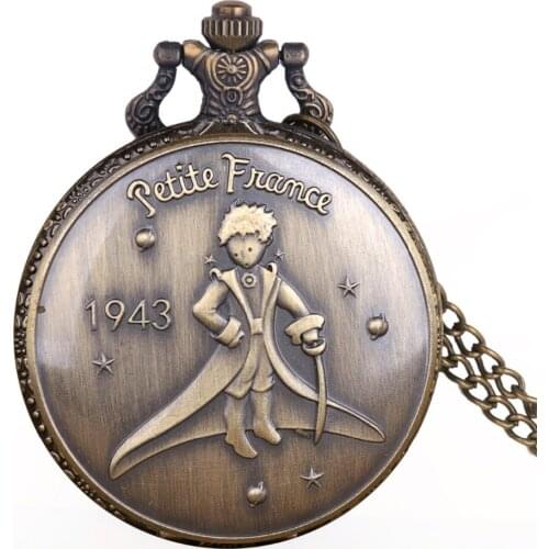 Stainless steel Metal Case Pocket Watches Alloy Quartz Pocket Watches for little boys children