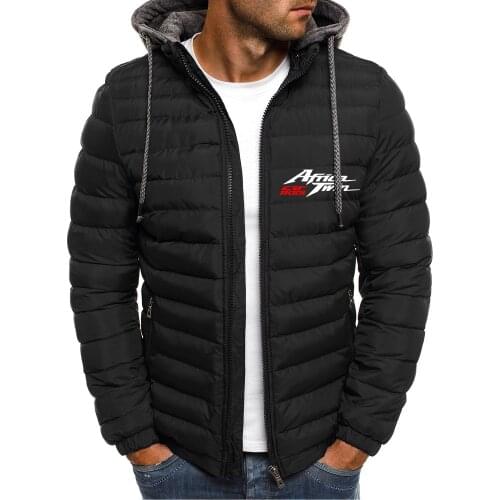 Africa Twin Crf 1000 L Jacket Men Long Sleeve Outerwear Clothing Warm Coats Quilted Padded Thick Parka Slim Fit Windbreaker