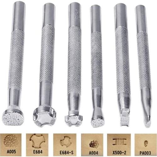 LMDZ Leather Stamping Tools Kit, Leather Working Saddle Making Stamps Set Special Shape Stamp Punch Set Carving Leather Craft