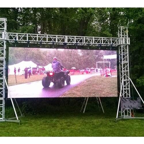 High Definition P4 outdoor led display 512x512mm panel 128*128dots die casting aluminum cabinet P4 SMD display rental led screen