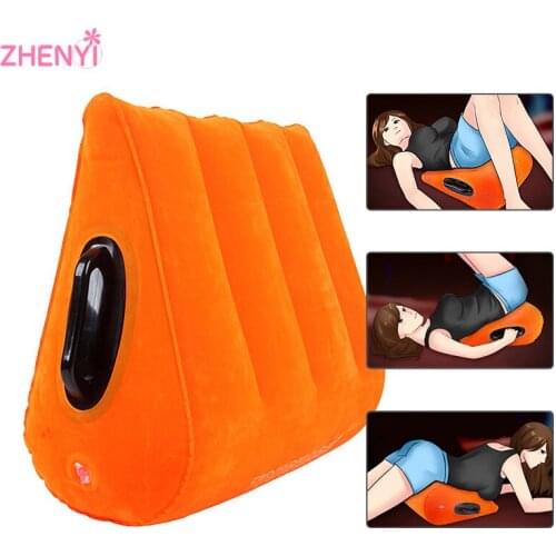 Orange Inflatable Sex Furuiture Pillow Cushion Adult Game Erotic Products Toys For Couples Adult Sex Products Sex Shop