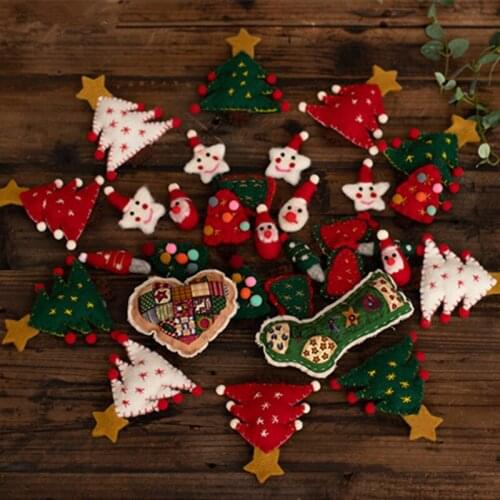 Dvotinst Newborn Photography Props Baby Cute Handmade Wool Christmas Tree Santa Claus Fotografia Accessories Studio Photo Props