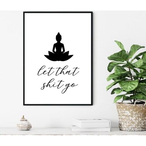 Modern Motivational Quostes Canvas Print Minimalist Wall Art Picture Poster Painting Buddhism Modern Home Decor