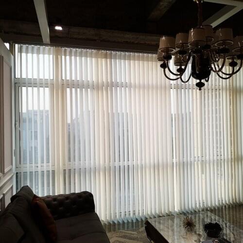 Vertical soft gauze curtain sheer curtain Smart automatic floor curtain sitting room bedroom blind window fabrics shade gauze