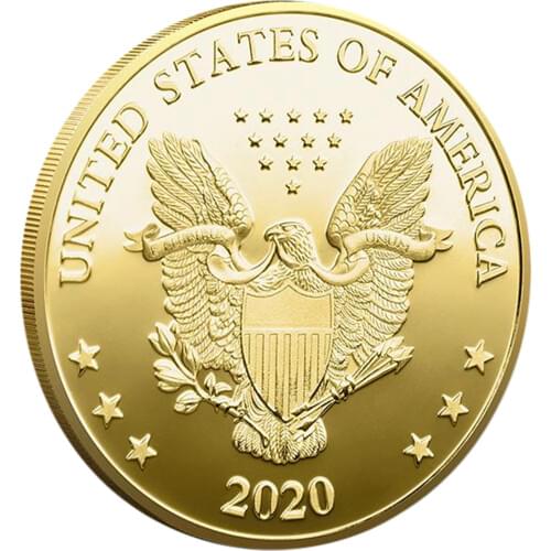 40mm Novelty Gold Plated President of the United States Joe Biden Challenge Coin Commemorative Coin Gift