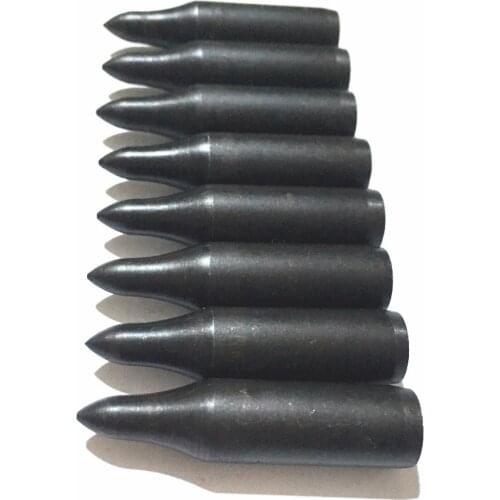 50 pcs 8 mm Target Tips Point Arrowhead in Steel Tips for OD 8.0mm Shaft Bamboo Wooden arrows Archery Hunting