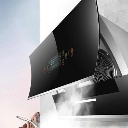 900mm 22m³ Kitchen Range Hood Household Side Suction Range Hood Automatic Cleaning Exhaust Hood