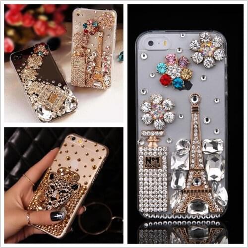 3D Eiffel Tower Crystal Perfume Bottle Bling Cases For Samsung Galaxy A50 A70 A10 A41 A21S A31 A51 A71 A42 A12 A52 A72 A32 5G