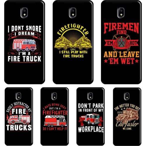 Fire Truck Firefighter Case For Samsung Galaxy J5 2017 A3 A5 J1 J3 J7 2016 J4 J6 A6 A8 Plus A7 A9 J8 2018 Coque