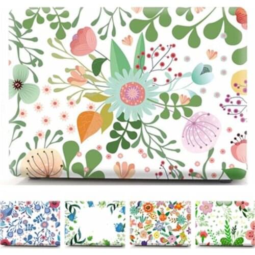 Print Case for Huawei Matebook D 14 D 15 2020 Flower Leaf Paiting Matte Clear Hard Laptop Cover for Matebook D14 D15 Funda Coque