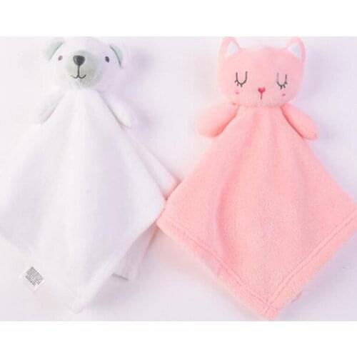 Baby Plush Toy Cute Animals Comfort Towel Soft Appease Dolls Newborn Boys Girls Playmate Sleeping Toys