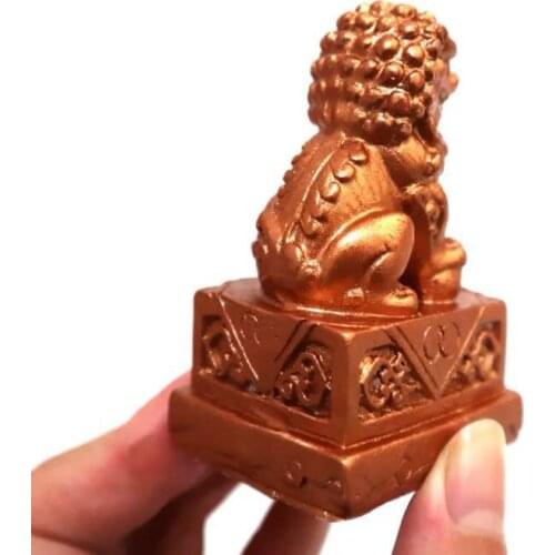 Stone Lion Sentinel Animal Statue Resin Mold Wax Soap Clay Fondant Silicone Mold