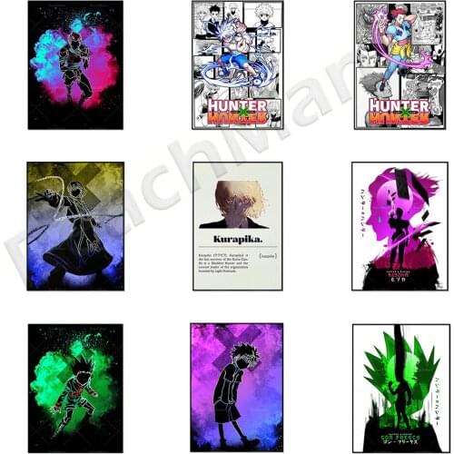 HD canvas painting aesthetics poster wall art HUNTER X HUNTER anime poster home decoration canvas painting bedroom gift