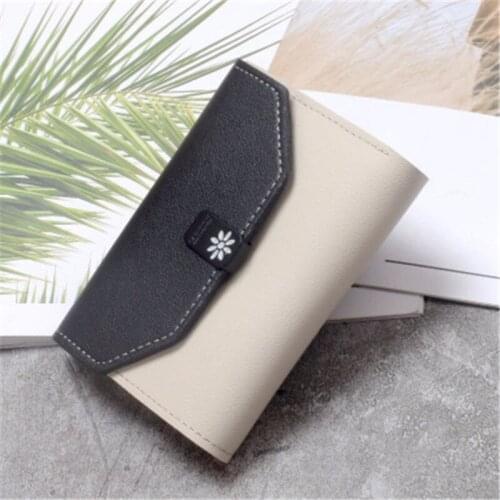 Wallet Female Women Leather Folding Coin Purse Hasp Short Wallet Vintage Fashion Lady Wallet for Credit Cards Carteira Feminina