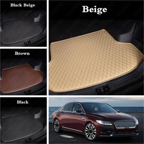 Car Trunk Mats for Lincoln MKC MKX MKZ MKT MKS Continental Custom Auto Cargo Boot Trunk Liners Car Boot Protector Liner Mats
