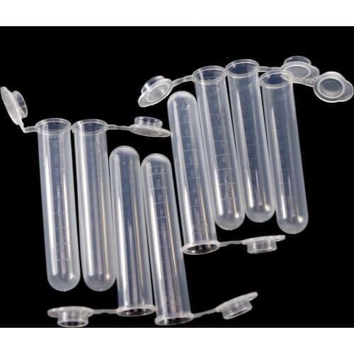 LOT20 2ml Lab PP Scale Centrifuge Tube Round-bottom With Cap EP Tube PCR Tube Sample Specimen