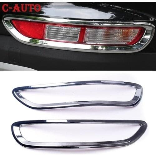 Left Right Car Rear Tail Fog Light Lamp Cover Chrome ABS Trim Styling Sticker Accessories For KIA Sportage 4 2016 2017 2018