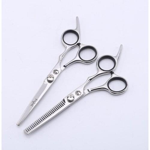 6 Inch Professional Hair Scissors Set Thinning Barber Cutting Hairdressing Multi-color Stainless Steel High Quality Salon Shears