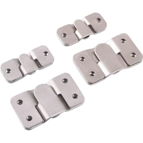 4pcs Stainless steel wall Hook picture frame keyhole hanger Z Clip Sofa bed Interlocking Flush Mount Bracket furniture connector